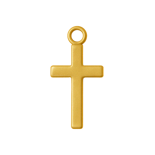 Gold cross charm