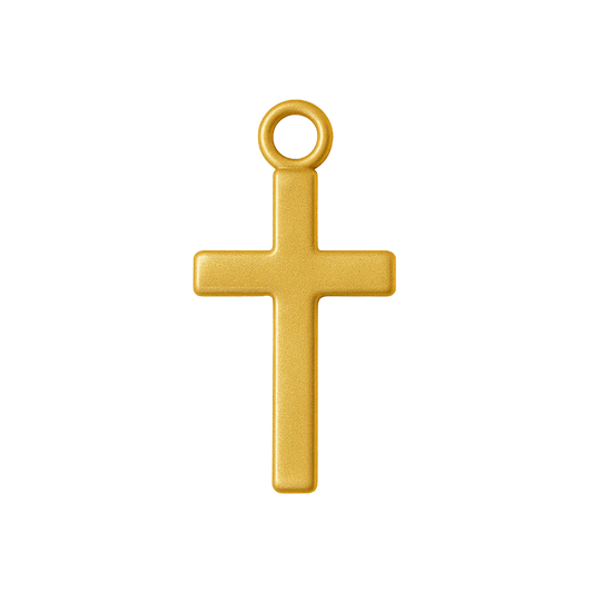 Gold cross charm